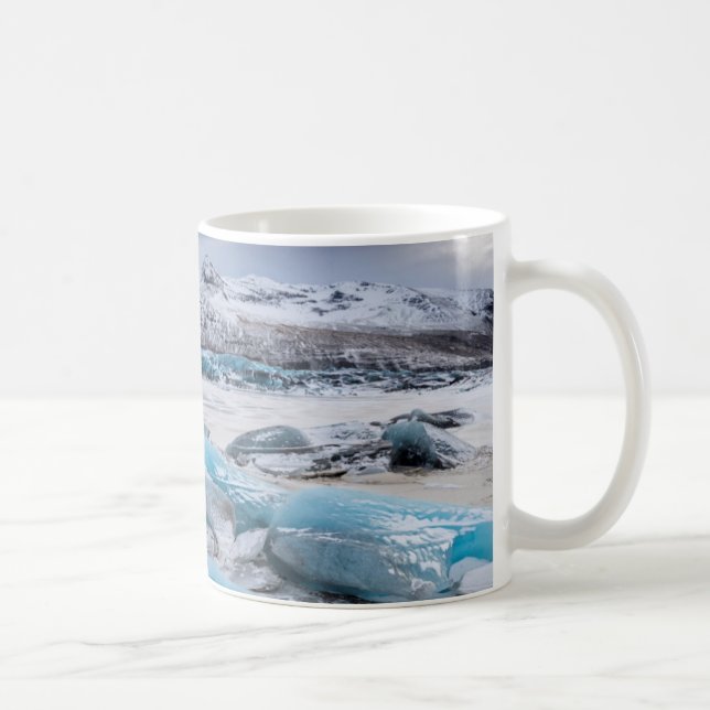 Mug Paysage de glace de glacier, Islande (Droite)
