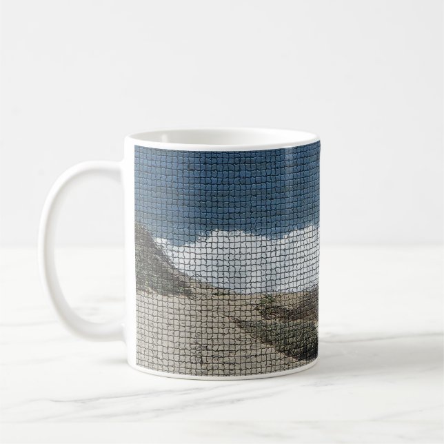 Mug Paysage de la côte du Pacifique Photo Plage Vagues (Gauche)