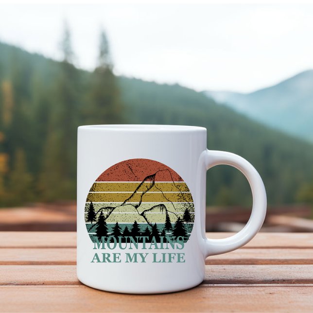 Mug Paysage de la forêt de pins (Créateur téléchargé)
