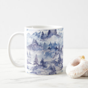 Mug Paysage de la montagne de la aquarelle