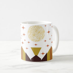 Mug Paysage de montagne moderne du milieu du siècle