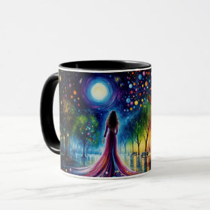 Mug Paysage de rêve coloré dégradé d'imaginaire abstra