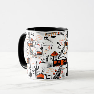 Mug Paysage de sable désertique sans couture abrite no