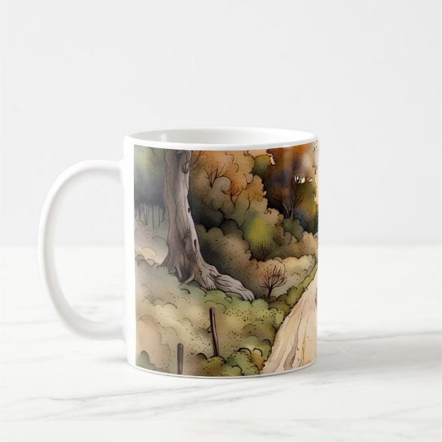 Mug Paysage de Sunset Country Road (Gauche)