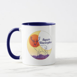 Mug : Paysage d'Elk et de Montagne - Sequim, WA