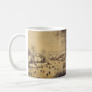 Mug Paysage d'hiver avec piège à oiseaux par Pieter Br