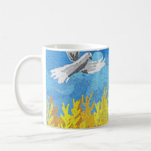 Mug Paysage du drapeau ukrainien