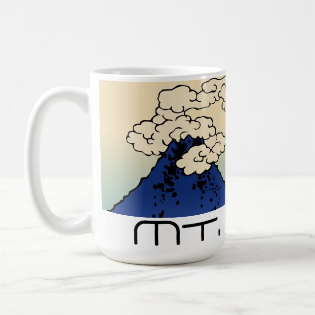 Mug Paysage du Mt. Fuji avec Nuages  (Gauche)