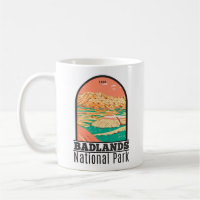 Paysage du parc national Badlands Vintage