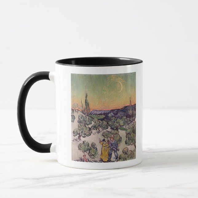 Mug Paysage éclairé par la lune de Vincent van Gogh |, (Gauche)