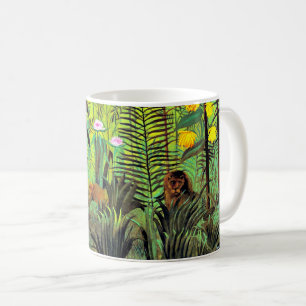 Mug Paysage exotique avec Lion et Lionne,