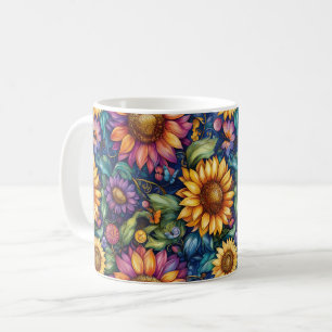 Mug Paysage floral bohème vibrant