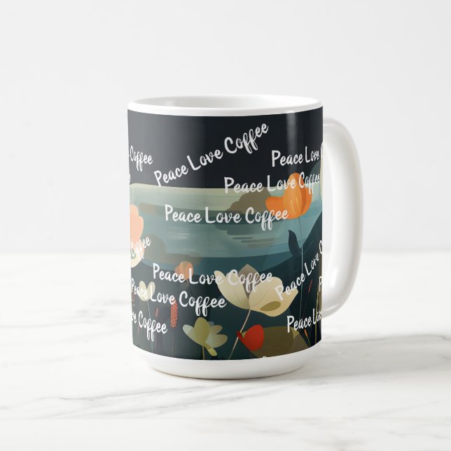 Mug Paysage floral de rêve 3 (Devant droit)