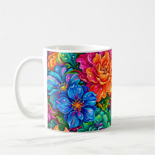 Mug Paysage Floral Vibrant de Rêve – Bohème Tropicale