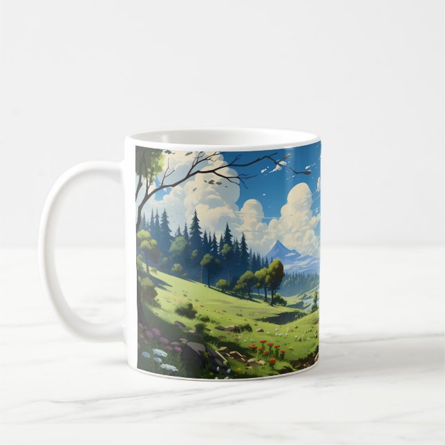 Mug Paysage Forestier Au Printemps (Gauche)