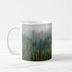 Mug Paysage forestier de pins bruyants