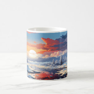 Mug Paysage Forestier En Saison D'Hiver