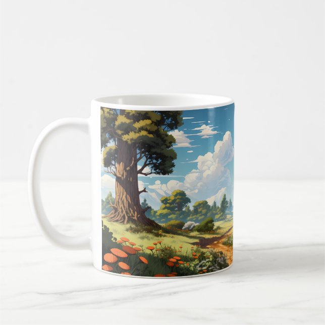 Mug Paysage forestier en saison estivale (Gauche)