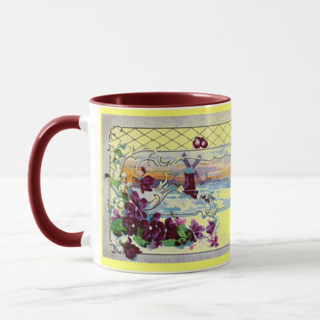 Mug Paysage hivernal ROMANTICA, Pansies, Flore (Gauche)