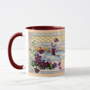 Mug Paysage hivernal ROMANTICA, Pansies, Flore