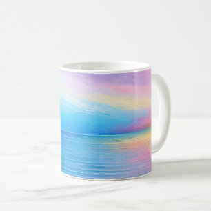 Mug Paysage large rose et bleu du "Tarvask"