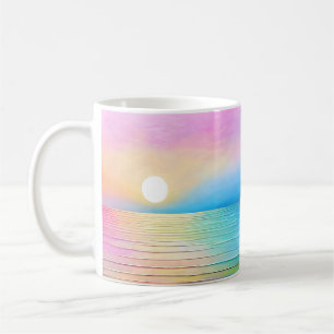 Mug Paysage large "Torranbay" rose et bleu