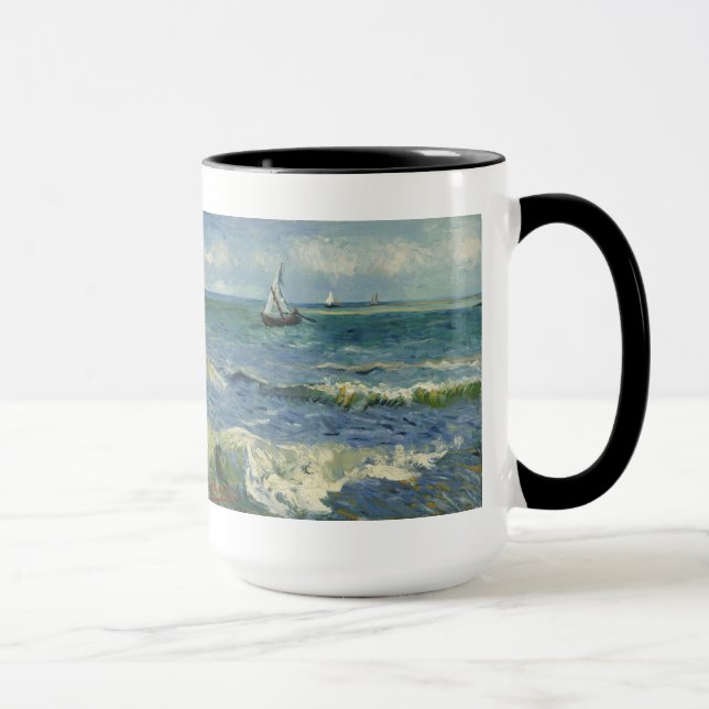 Mug Paysage marin à Saintes-Maries (F415)Van Gogh Fine (Droite)