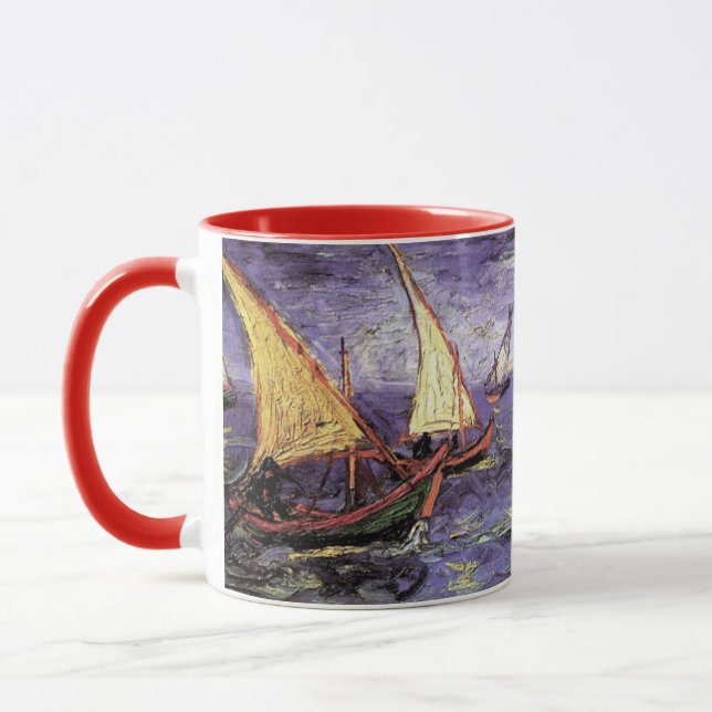 Mug Paysage marin à Saintes Maries par Vincent van Gog (Gauche)