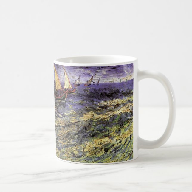 Mug Paysage marin à Saintes Maries par Vincent van Gog (Droite)