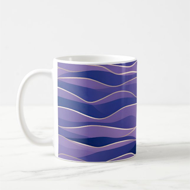 Mug Paysage marin abstrait Vagues fracturées 26 (Gauche)