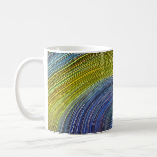 Mug Paysage marin abstrait Vagues fracturées 34 (Gauche)