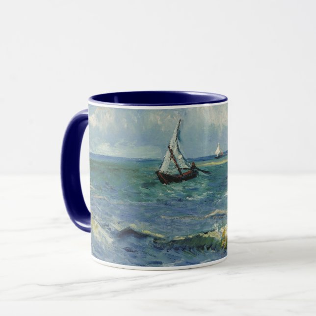 Mug Paysage marin de Van Gogh à Saintes Maries de la M (Devant gauche)
