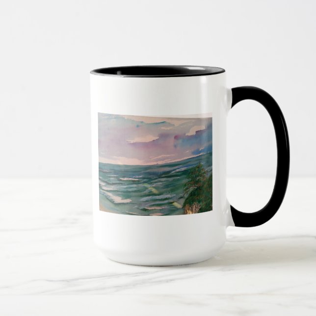 Mug Paysage marin outre de la côte de la Californie (Droite)