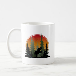 Mug Paysage naturel de l'éléphant au coucher du soleil