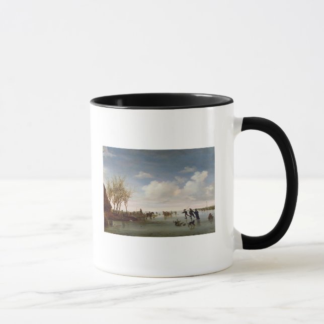 Mug Paysage néerlandais avec des patineurs (Droite)