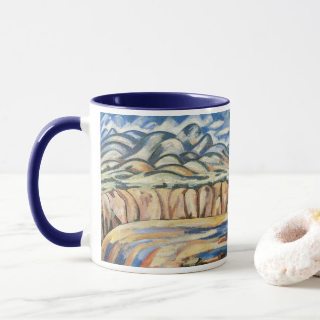 Mug Paysage, Nouveau-Mexique par Marsden Hartley, Beau (Avec donut)