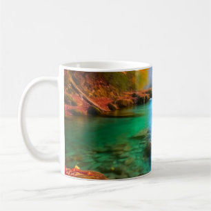 Mug Paysage paisible de la rivière d'automne