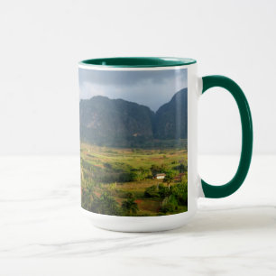 Mug Paysage panoramique de vallée, Cuba