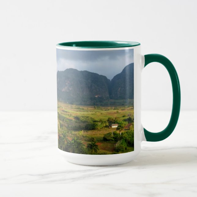Mug Paysage panoramique de vallée, Cuba (Droite)