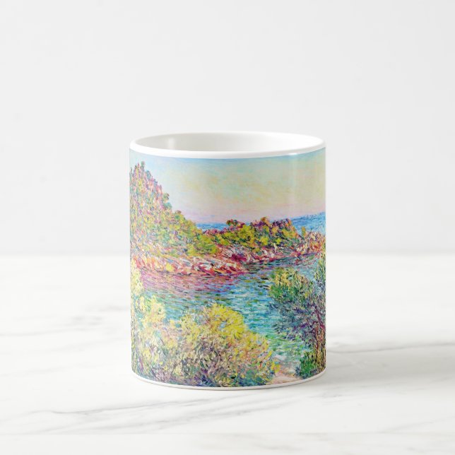 Mug Paysage près de Monte Carlo (par Claude Monet) (Centre)