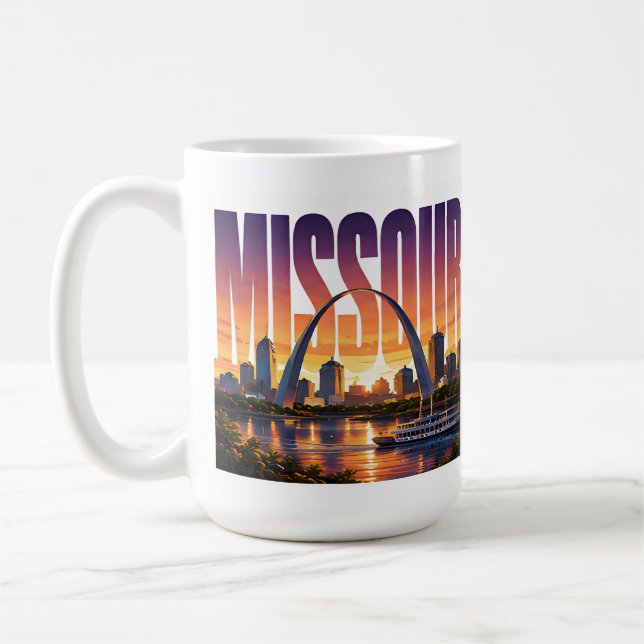 Mug Paysage riverain de l'Arche de Missouri (Gauche)