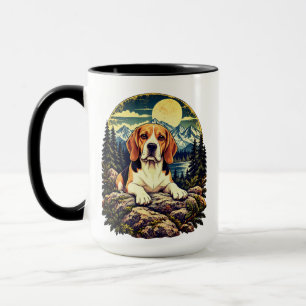 Mug Paysage sauvage de la montagne Beagle