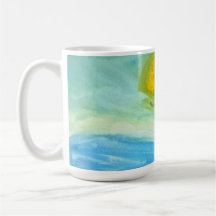 Paysage Solaire Art Naïf Fantaisiste