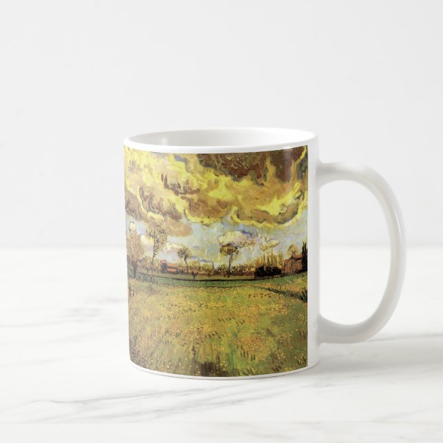 Mug Paysage sous un ciel orageux par Vincent van Gogh (Droite)