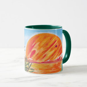 Mug Paysage sur Europa - Peinture Science-Fiction de l