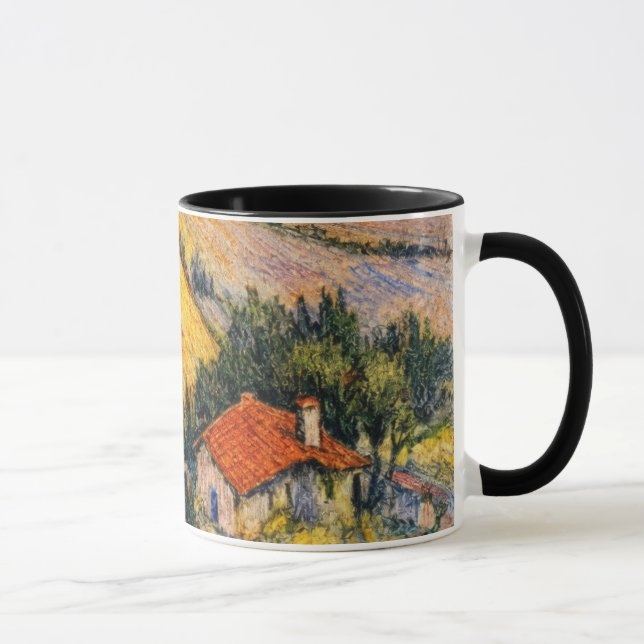 Mug Paysage toscan art | impression de peinture de cam (Droite)