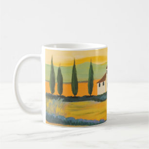 Mug Paysage toscan, peintre privé, peinture acrylique
