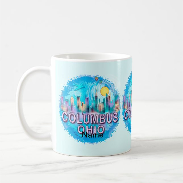 Mug Paysage urbain de Columbus (Gauche)