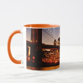 Mug Paysage urbain de New York avec le pont au-dessus
