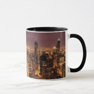 Mug Paysage urbain de nuit de Chicago